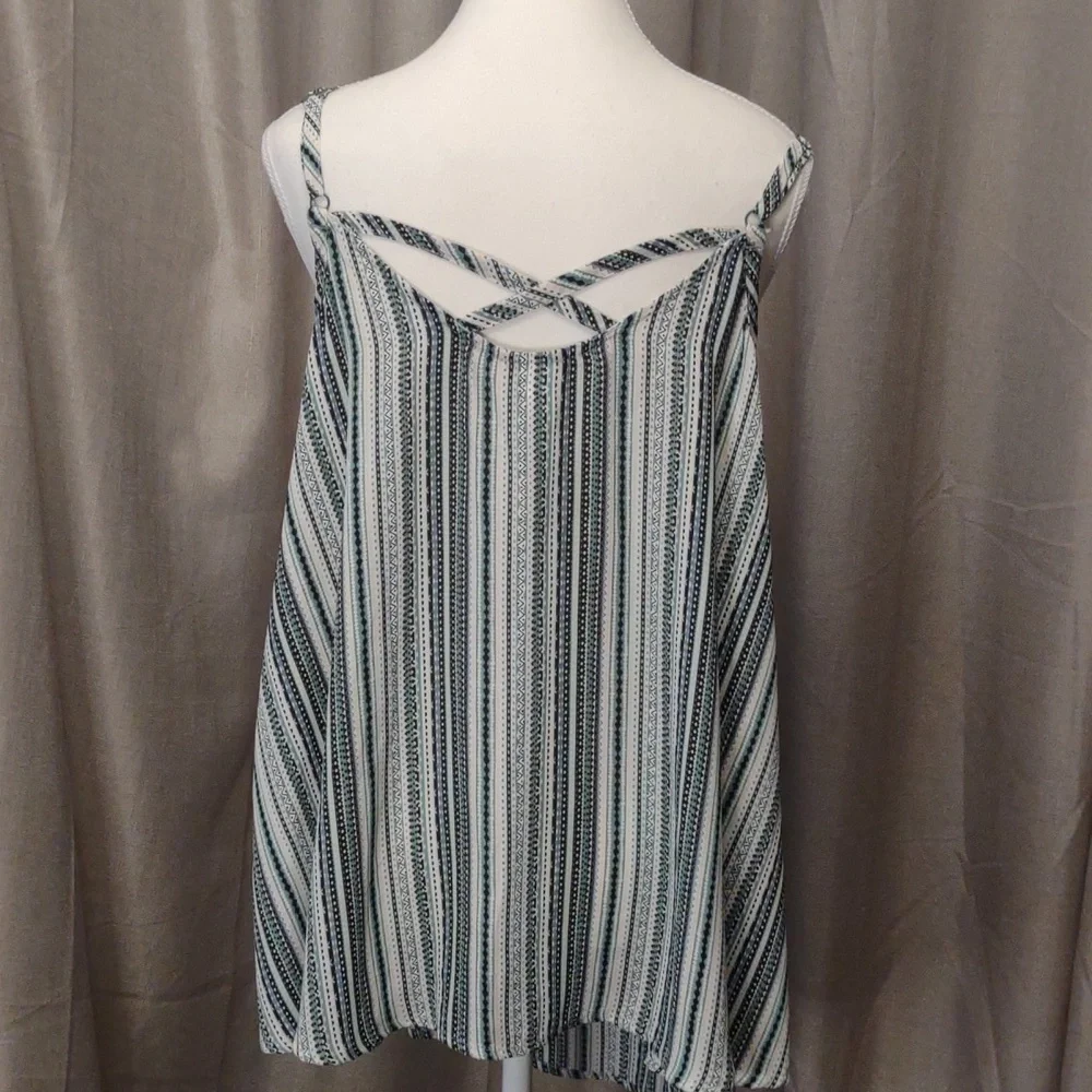 Torrid Stripe Georgette Swing Cami